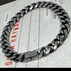 Men's Silver Chain Bracelet